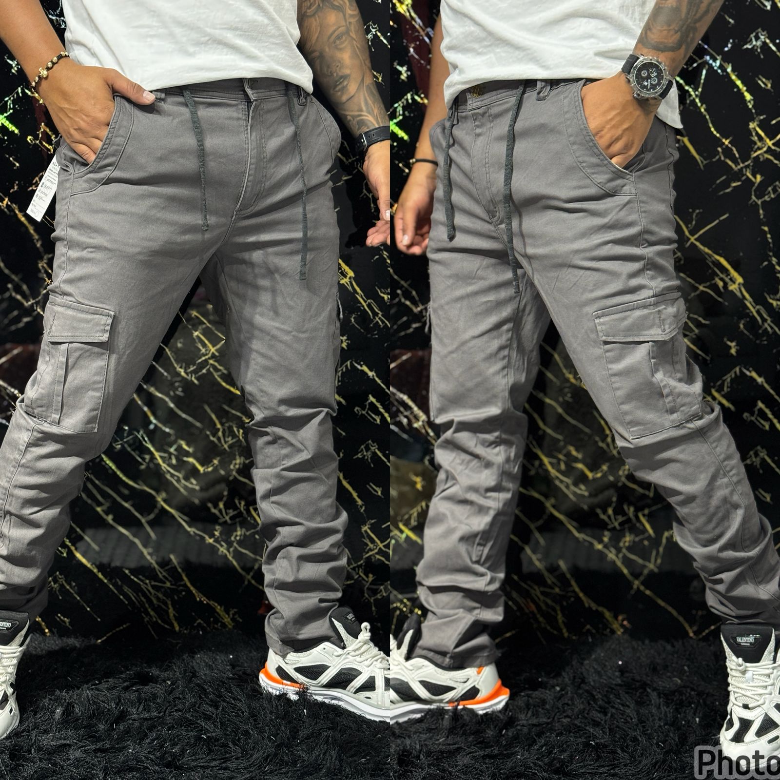 Pantalán Cargo Gris